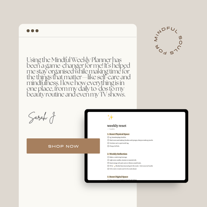 The Mindful Weekly Planner