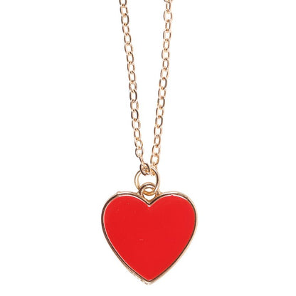 Bestie Enamel Heart Necklace and Greeting Card